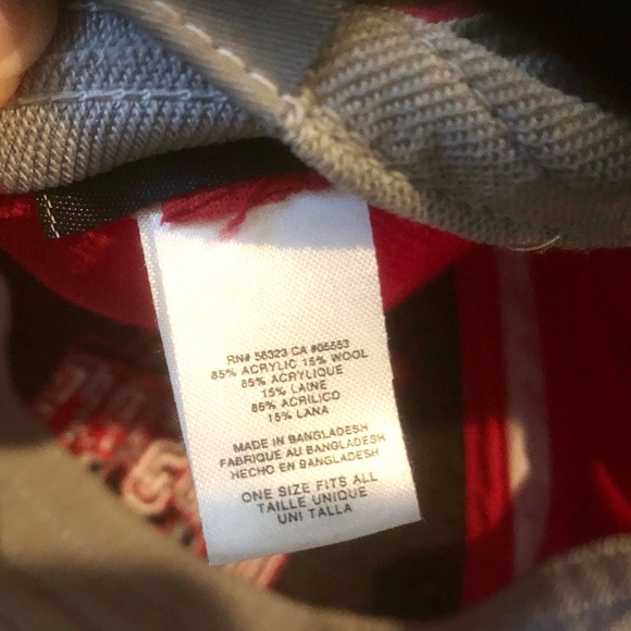 Nike OHIO STATE BUCKEYES College Football Red Baseball Cap~ONE SIZE FITS ALL - Picture 4 of 4